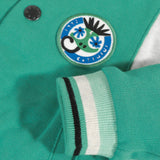 Baby boy mint blue reversible varsity jacket