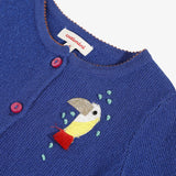 Baby girl blue toucan cardigan