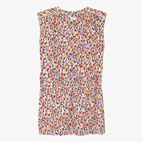 Girls' micro print dress