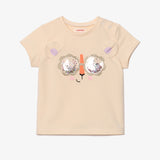 Baby girl light yellow glasses T-shirt