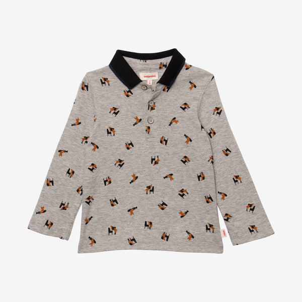 Baby boy long sleeve polo shirt