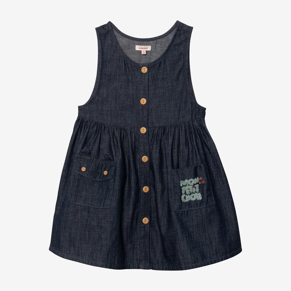 Baby girl denim sleeveless dress