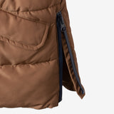 Boy caramel long parka