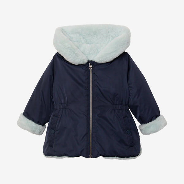 Baby girl navy parka