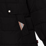 Girl black quilted coat