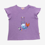 Baby girl mermaid-cat T-shirt