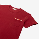 Boy's red striped pocket T-shirt