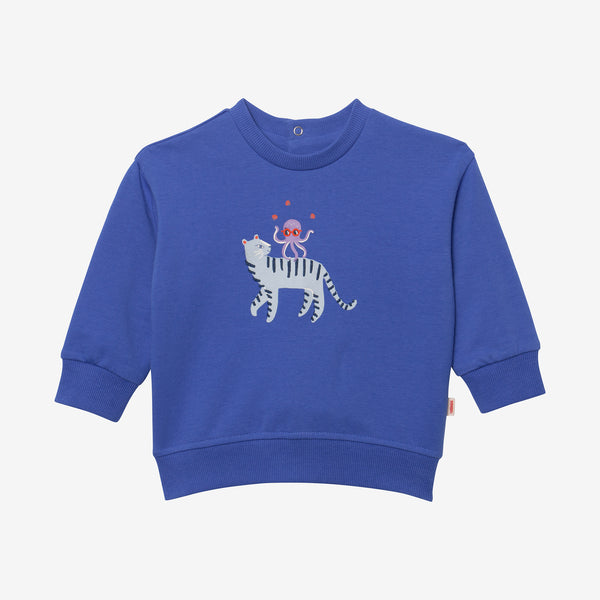 Newborn Boy octopus and tiger sweatshirt