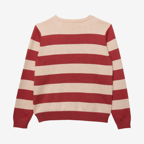 Boy's striped knit sweater