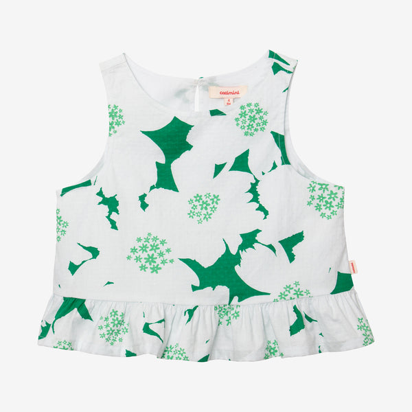 Girls' green blouse