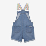 Girls' denim overall shorts