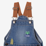 Baby Boy embroidered denim overalls