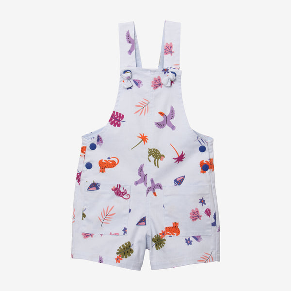 Baby girls' blue overalls