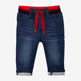 Baby boys' denim pull-on jeans