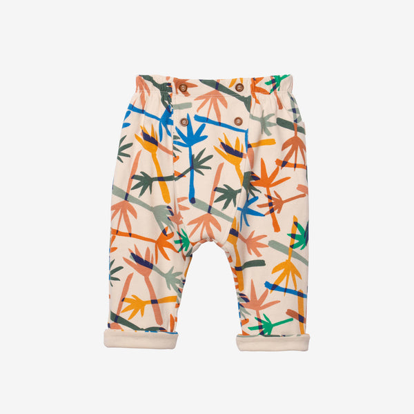 Newborn Boy camo palms harem pants