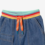 Baby Boy striped denim Bermudas