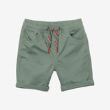 Baby Boy lichen green pull-on shorts