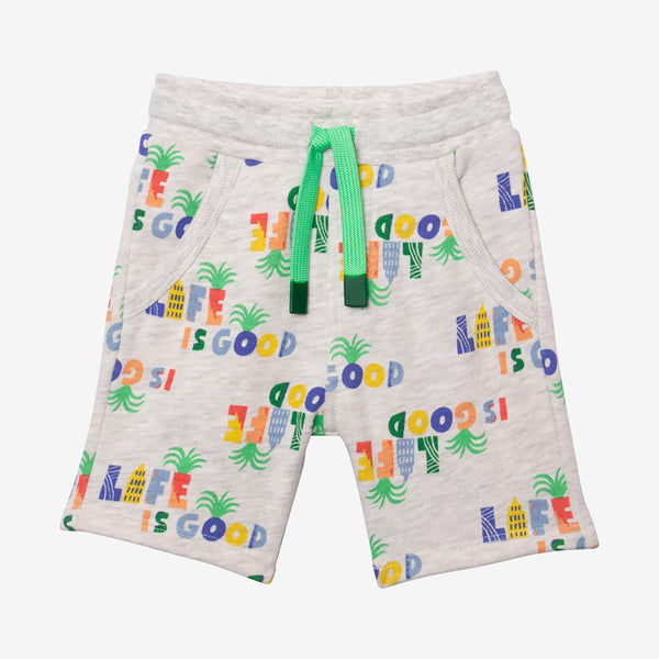 Baby Boy lettered Bermudas