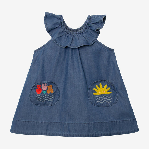 Baby girls' blue dress