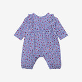 Newborn girl's micro flowers bodysuit