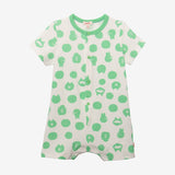 Newborn romper with polka dots