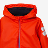 Kid fiery orange parka