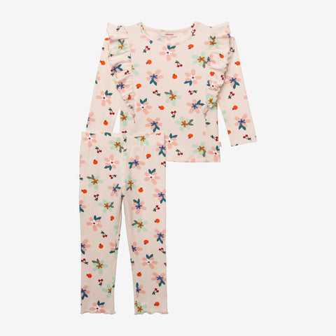 Girls' spring-inspired legging pajama set