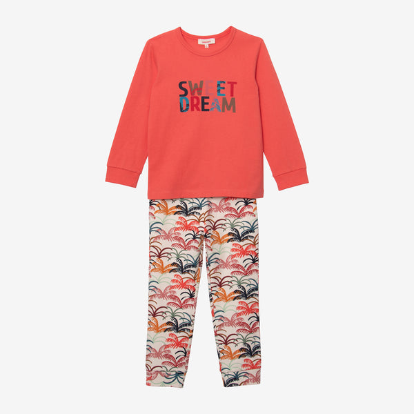 Boy's palm tree pajama set