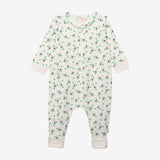 Newborn girls' beige pajama