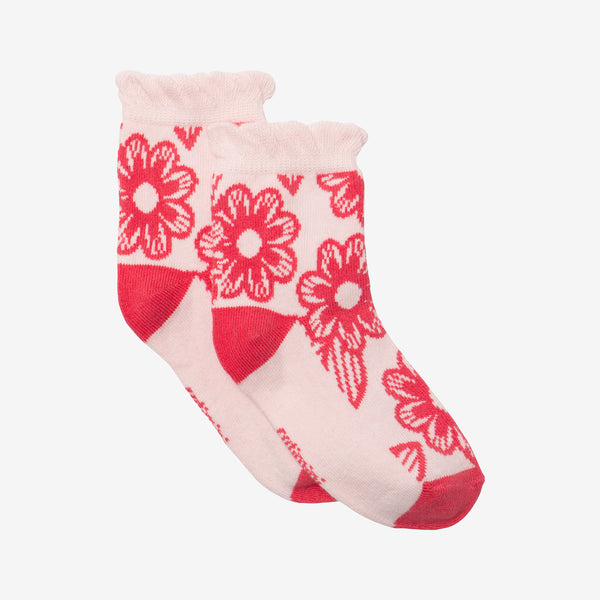 Baby girls' peony socks