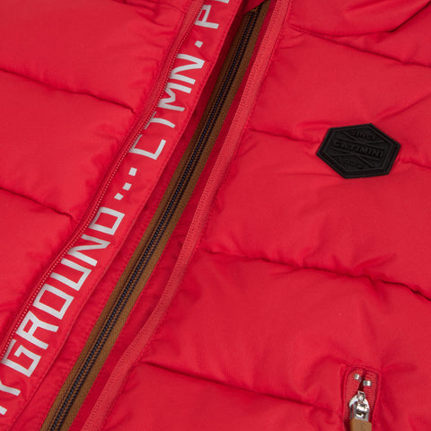 Boys' red puffer jacket