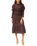 Tiered Crinkle Skirt