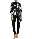 Splatter Print Blouse