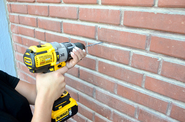 Drilling into the grout