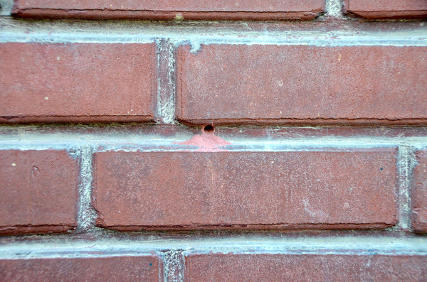 Hole in the grout