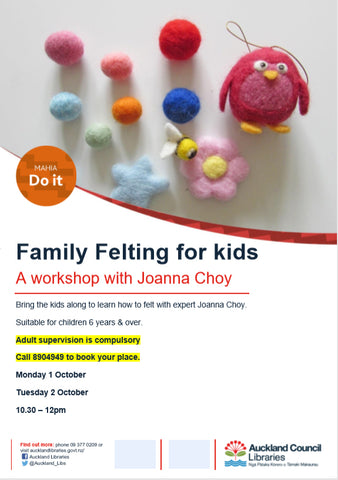 Needle Felting Family Workshop from Felting 4 Fun