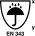 Symbol for EN343 European Rain Protection Standard