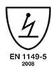 Symbol for EN 1149-5 Electrostatic Protection