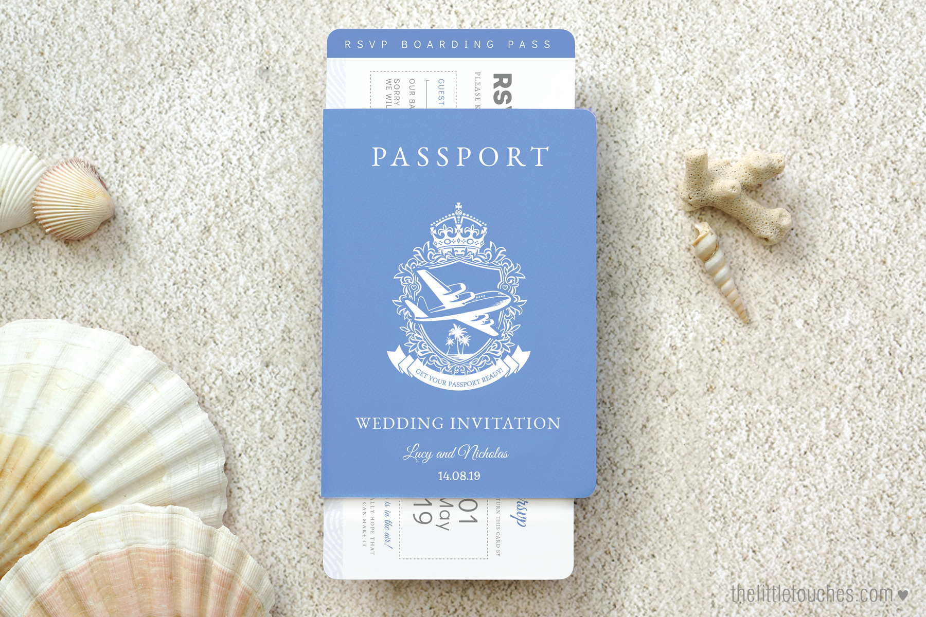 Passport Wedding Invitation - Destination wedding