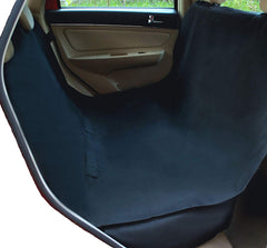 A dark colored dog seat cover in a car | Bubu Brands