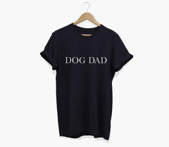 A dark tshirt that says dog dad | Bubu Brands