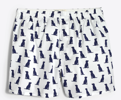 Light colored boxers with dogs printed all over them. | Bubu Brands 