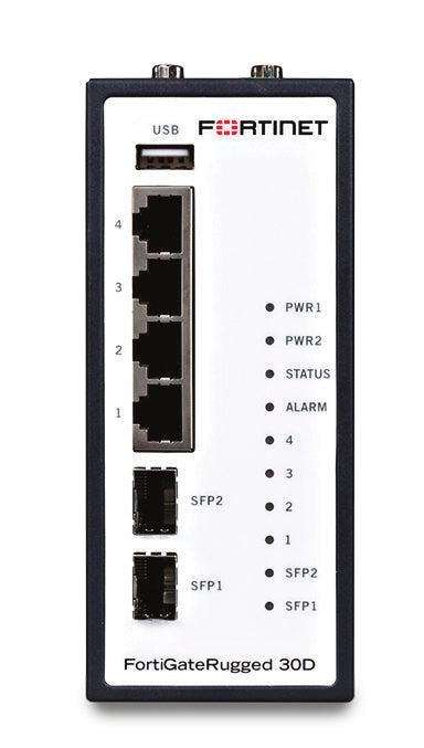 Fortinet FortiGateRugged-30D Hardware plus 3 Year 24x7 FortiCare and FortiGuard Unified Threat Protection (UTP)