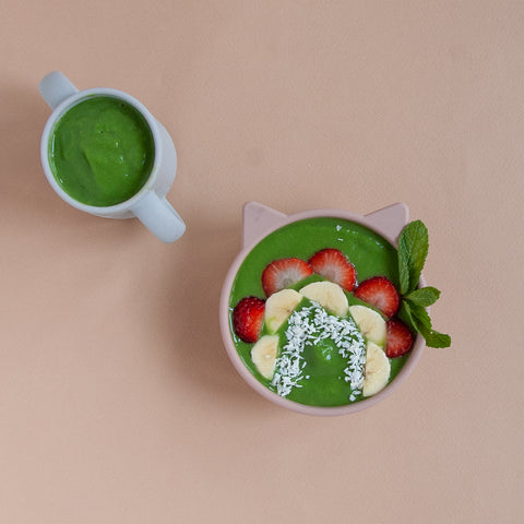 vegetable filled smoothie bowls for kids