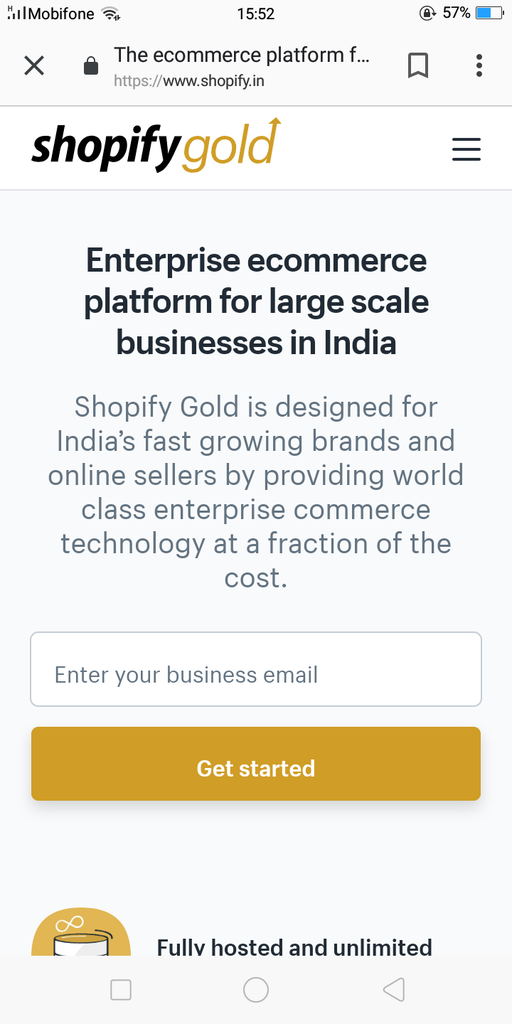 shopify india mobile