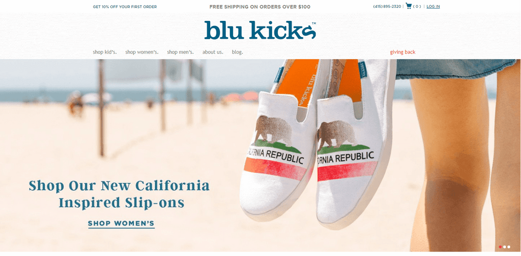 Blu Kicks Home Page