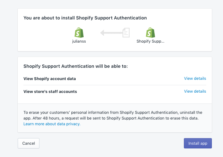 shopify chat download