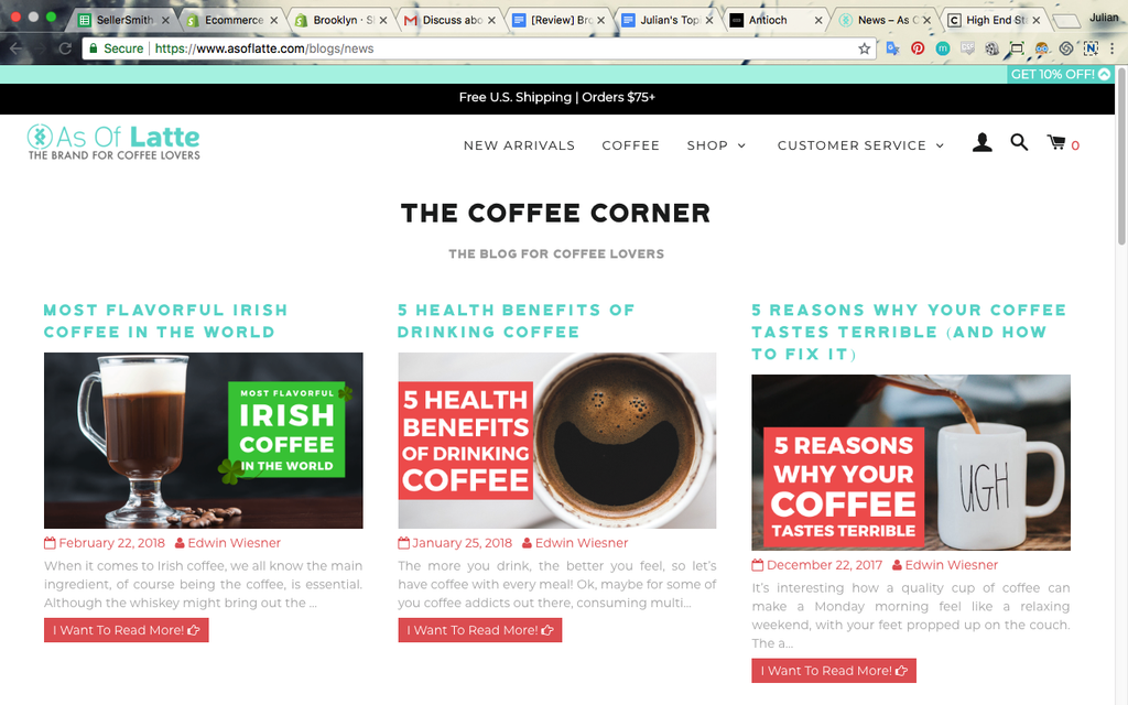 as of latte blog