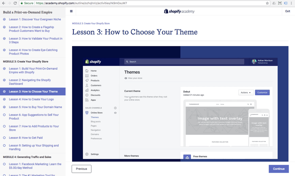 Lesson 3: How to Choose Your Theme
