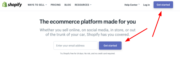 getting started shopify